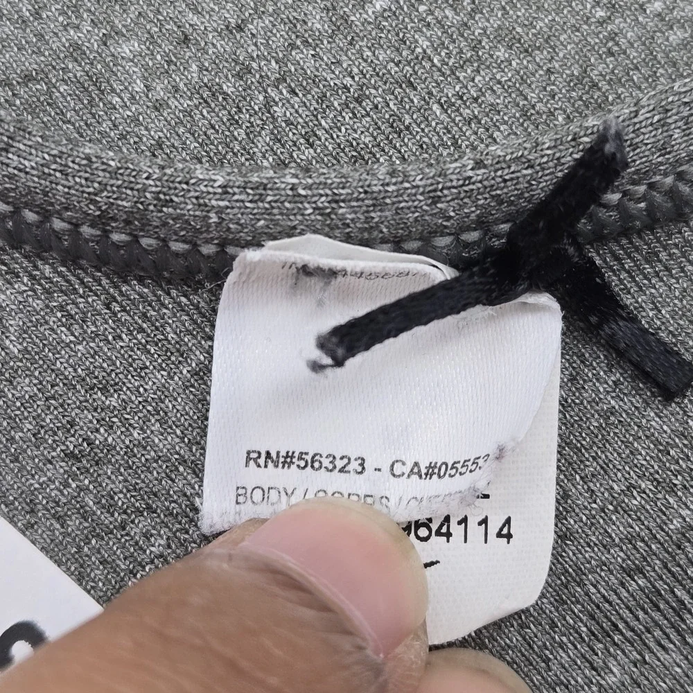 Nike Women Sports Bra‎ M Gray DRI FIT Wireless Jersey Racerback